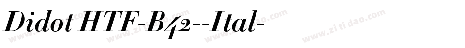 Didot HTF-B42--Ital字体转换
